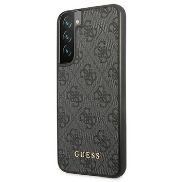 Oryginalne Etui GUESS Hardcase GUHCS22SG4GFGR do Samsung S22 (4G Metal Gold Logo / szary)