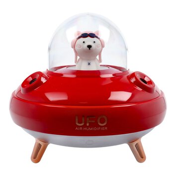Nawilżacz / dyfuzor do aromaterapii UFO czerwony