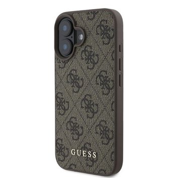 GUESS futerał do IPHONE 16 GUHCP16SG4GFBR (PU 4G Classic) brązowy