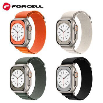 FORCELL F-DESIGN FA13 pasek / opaska do Apple Watch 38/40/41mm pomaraczowa