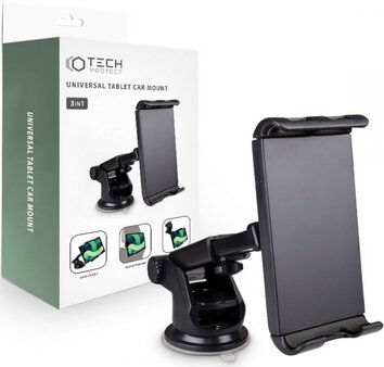 TECH-PROTECT 3IN1 UNIVERSAL TABLET CAR MOUNT BLACK