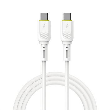 WIWU 60W szybki kabel typ C-C Wi-C034 biały