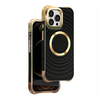 Nakładka Circle Glam Mag do iPhone 15 6,1" czarna