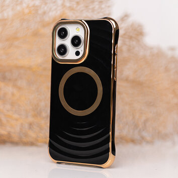 Nakładka Circle Glam Mag do iPhone 15 Pro 6,1" czarna