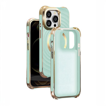 Nakładka Circle Glam Mag do iPhone 14 Pro Max 6,7" miętowa