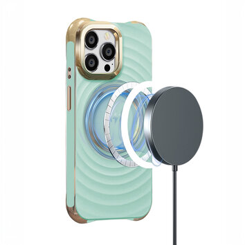 Nakładka Circle Glam Mag do iPhone 14 Pro Max 6,7" miętowa