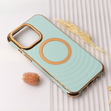 Nakładka Circle Glam Mag do iPhone 14 Pro Max 6,7" miętowa