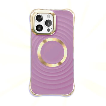 Nakładka Circle Glam Mag do iPhone 15 6,1" fioletowa