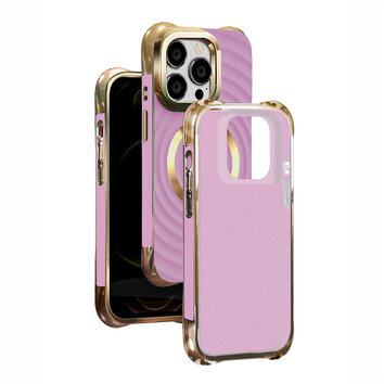 Nakładka Circle Glam Mag do iPhone 15 6,1" fioletowa