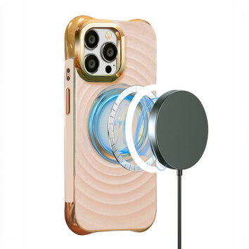 Nakładka Circle Glam Mag do iPhone 14 Pro Max 6,7" różowa