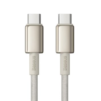 Baseus kabel Tungsten Gold Fast Charging Data Cable Type-C to Type-C 100W 2m Titanium Galaxy złoty