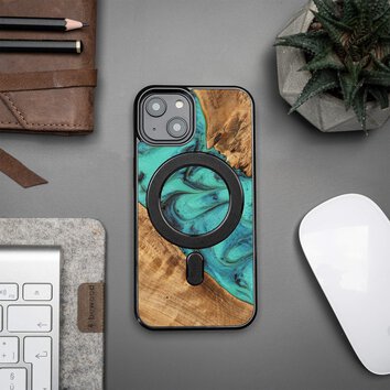 Bewood nakładka Unique do iPhone 15 6,1" Turquoise z MagSafe