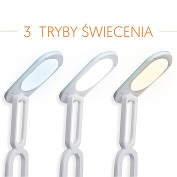Lampka biurkowa LED składana, 3000/4500/6000K, 1200mAh, niebieska, LTC