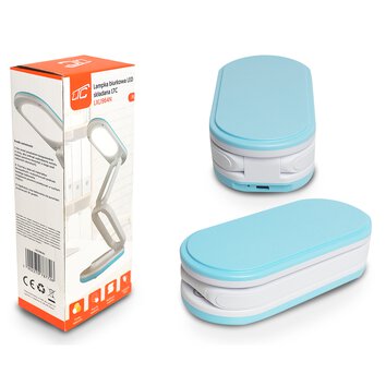 Lampka biurkowa LED składana, 3000/4500/6000K, 1200mAh, niebieska, LTC