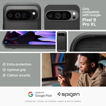 Spigen nakładka Rugged Armor do Google Pixel 9 Pro XL matowa czarna