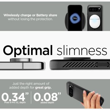 Spigen nakładka Rugged Armor do Google Pixel 9 Pro XL matowa czarna