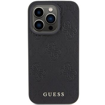 Oryginalne Etui GUESS Hardcase GUHCP15LP4EPMK do iPhone 15 PRO (Quilted 4G Classic / czarny)