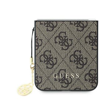 Guess nakładka do Samsung Galaxy Z Flip6 GUE003750 brązowa 4G Charm