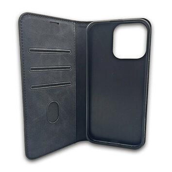 Etui Smart Suede do iPhone 16 Pro 6,3" czarne