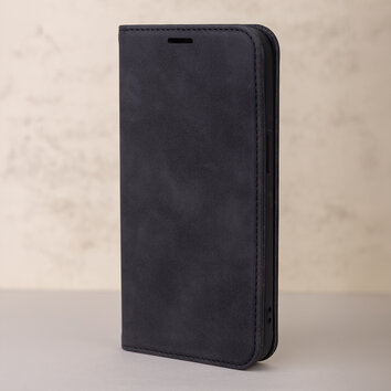 Etui Smart Suede do iPhone 16 Pro 6,3" czarne