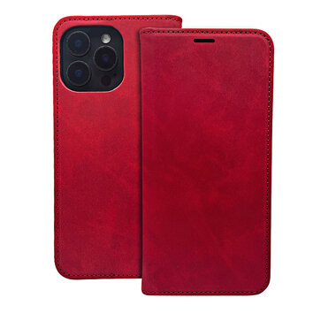 Etui Smart Suede do iPhone 16 Plus 6,7" czerwone