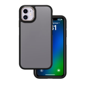 Nakładka Crystal Black do iPhone 12 / 12 Pro 6,1" szara