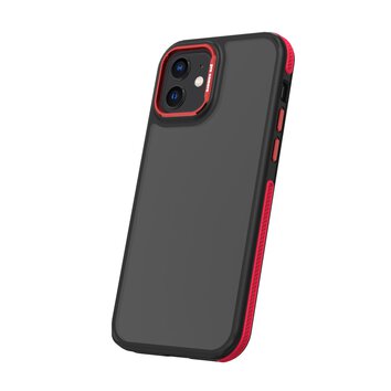 Nakładka Crystal Black do iPhone 12 / 12 Pro 6,1" czerwona