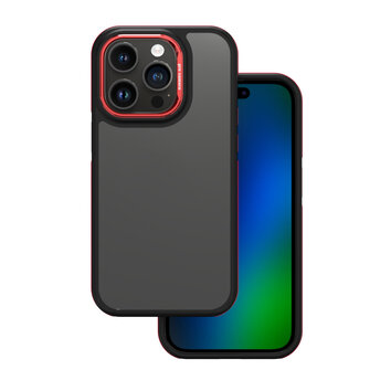 Nakładka Crystal Black do iPhone 14 Pro 6,1" czerwona