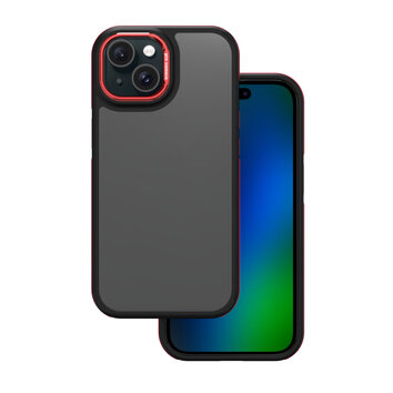 Nakładka Crystal Black do iPhone 15 6,1" czerwona