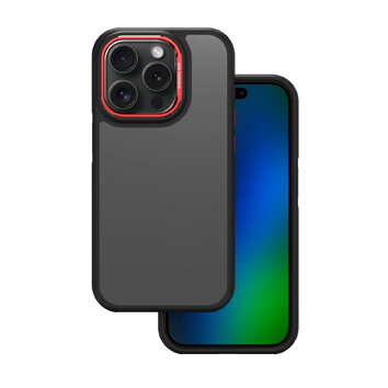 Nakładka Crystal Black do iPhone 15 Pro 6,1" czerwona