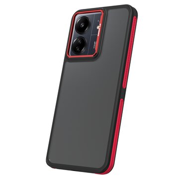 Nakładka Crystal Black do Xiaomi Redmi 13C 4G / 13C 5G / Poco C65 czerwona