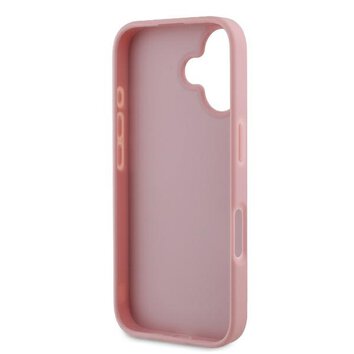 Guess nakładka Fixed Glitter Big 4G do iPhone 16 6,1" GUHCP16SHG4SGP różowa