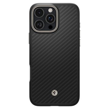 Spigen nakładka Enzo Aramid Mag MagSafe do iPhone 16 Pro Max 6,9" czarna