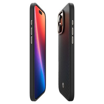 Spigen nakładka Enzo Aramid Mag MagSafe do iPhone 16 Pro Max 6,9" czarna