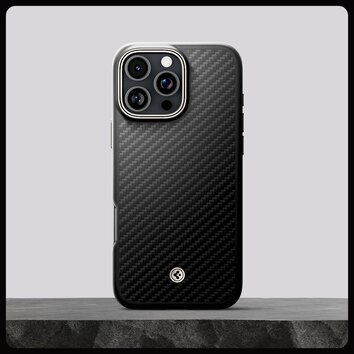 Spigen nakładka Enzo Aramid Mag MagSafe do iPhone 16 Pro Max 6,9" czarna