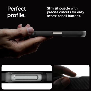 Spigen nakładka Enzo Aramid Mag MagSafe do iPhone 16 Pro Max 6,9" czarna