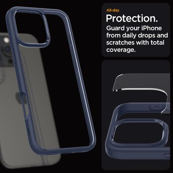 Spigen nakładka Ultra Hybrid do iPhone 16 Pro 6,3" granatowa