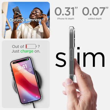 Spigen nakładka Ultra Hybrid Mag MagSafe do iPhone 16 Plus 6,7" biała