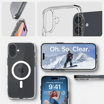 Spigen nakładka Ultra Hybrid Mag MagSafe do iPhone 16 Plus 6,7" biała
