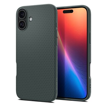 Spigen nakładka Liquid Air do iPhone 16 6,1" zielona