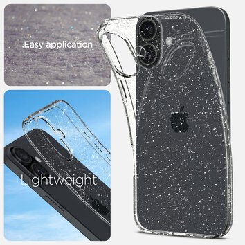 Spigen nakładka Liquid Crystal do iPhone 16 6,1" glitter crystal