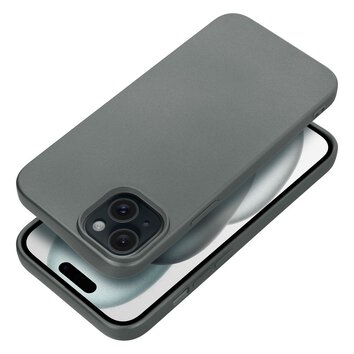 Futera METALLIC do IPHONE 15 PLUS szary