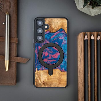 Bewood nakładka Unique do Samsung Galaxy S24 Plus Neons Paris z MagSafe
