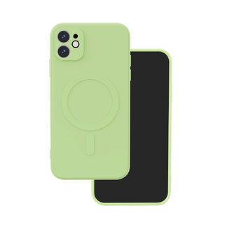 Nakładka Simple Color Mag do iPhone 12 6,1" jasnozielona