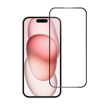 Szko hartowane Blue Star 5D - do iPhone 15 (full glue) czarny