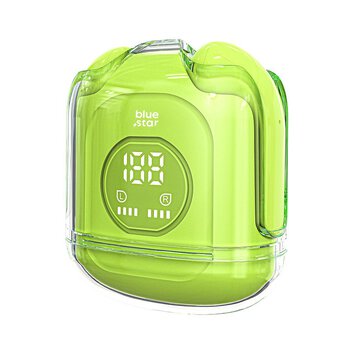BLUE STAR suchawki bezprzewodowe / bluetooth stereo TWS Transparency Fi22 zielone
