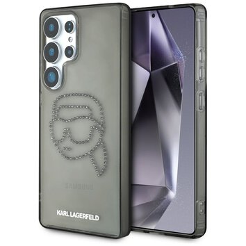Karl Lagerfeld nakładka HC IML Rhinestones K Head do Samsung Galaxy S25 Ultra czarna
