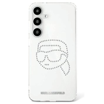Karl Lagerfeld nakładka HC IML Rhinestones K Head do Samsung Galaxy S25 przezroczysta