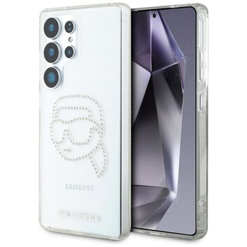 Karl Lagerfeld nakładka HC IML Rhinestones K Head do Samsung Galaxy S25 Ultra przezroczysta