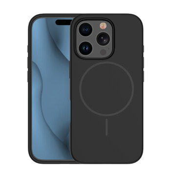 Nakładka Silicone Thin Mag do iPhone 16 Pro 6,3" czarna